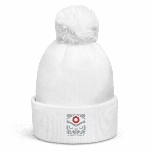 Bonnet à pompon Reliks blanc