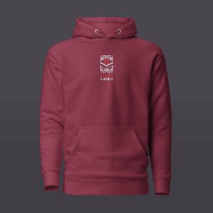 Sweat à Capuche bordeaux Reliks Crimson